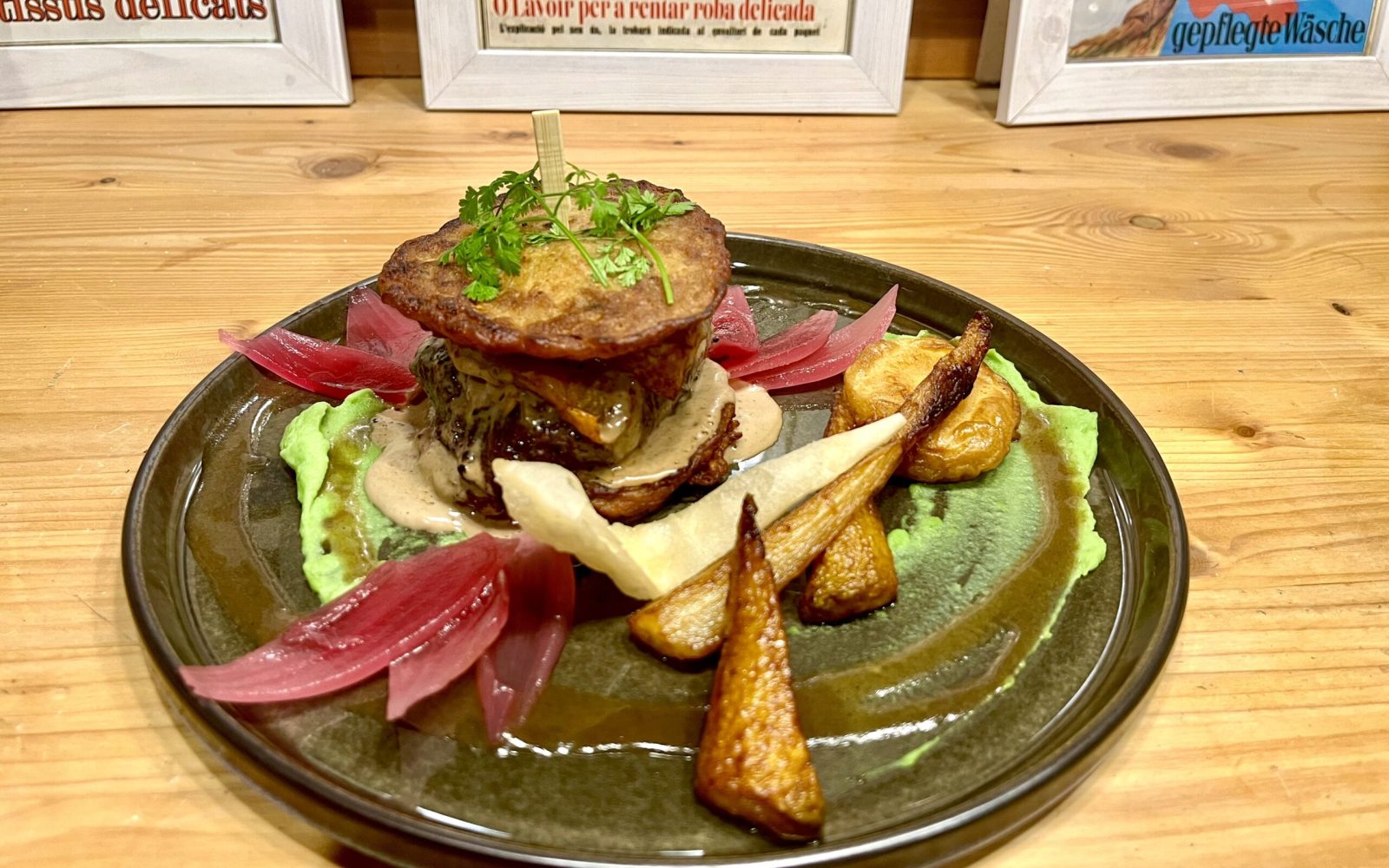 Suggestion du chef côme : Le filet de boeuf comme un burger